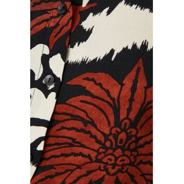 Camasa crop cu terminatie elastica