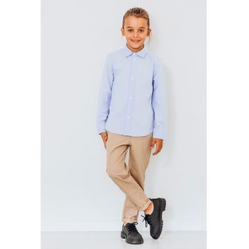 Camasa cu guler ascutit - Albastru deschis