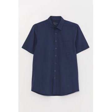 Camasa regular fit din amestec de modal