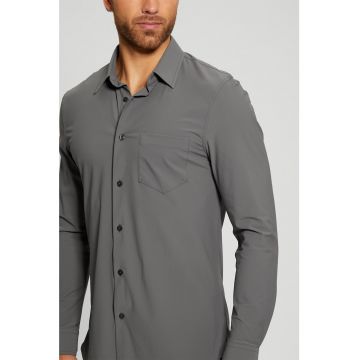 Camasa slim fit cu buzunar pe piept