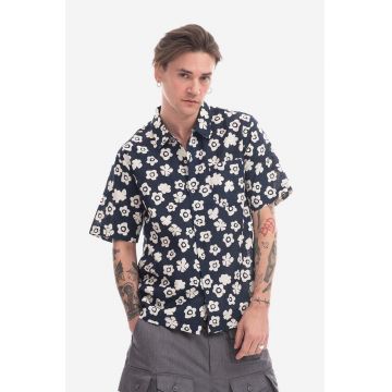 Universal Works cămașă din bumbac Road culoarea albastru marin 28176.INDIGO-INDIGO