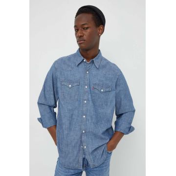 Levi's camasa din bumbac barbati, cu guler clasic, regular