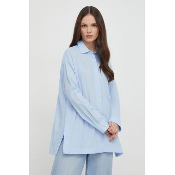 United Colors of Benetton camasa din bumbac femei, cu guler clasic, relaxed