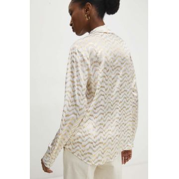 Answear Lab camasa femei, culoarea alb, cu guler clasic, regular