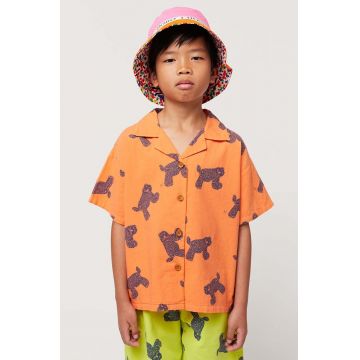 Bobo Choses camasa de bumbac pentru copii culoarea portocaliu