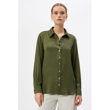 Camasa cu maneci lungi si model uni