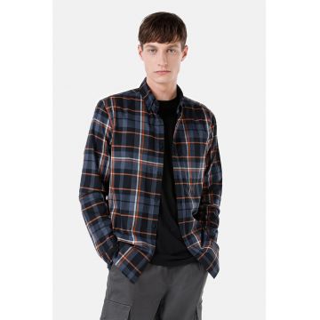 Camasa cu model in carouri si guler Oxford Camasa cu model in carouri si guler Oxford