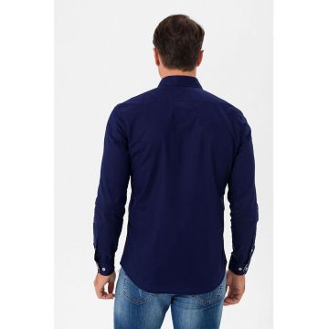Camasa de bumbac cu guler Oxford
