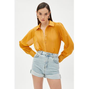 Camasa in dungi cu maneci raglan