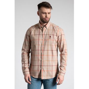 Camasa regular fit cu model in carouri