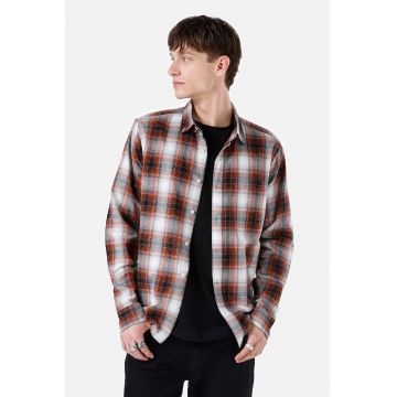 Camasa slim fit cu model in carouri Camasa slim fit cu model in carouri