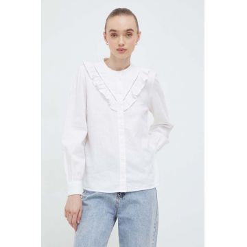 Levi's camasa de in culoarea alb, regular