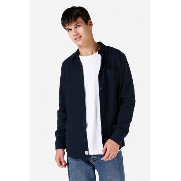 Camasa de bumbac cu buzunar pe piept