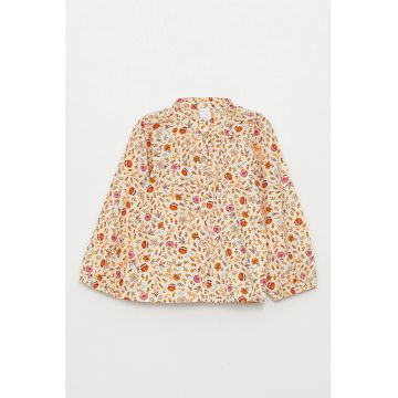 Camasa de bumbac cu imprimeu floral