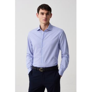 Camasa din bumbac cu model in dungi