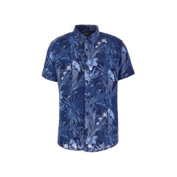Camasa regular fit cu imprimeu tropical