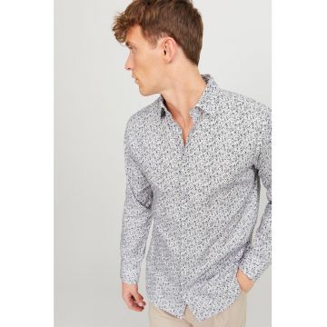 Camasa relaxed fit cu imprimeu floral