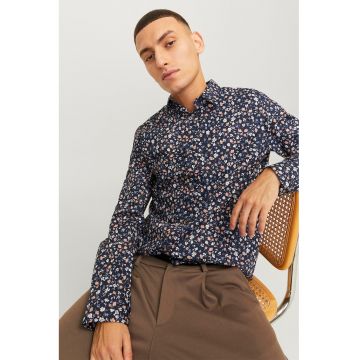 Camasa relaxed fit cu imprimeu floral