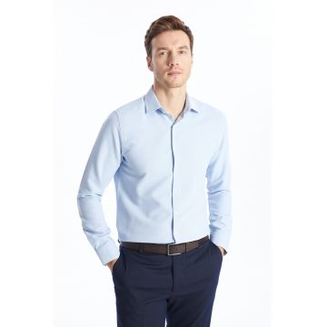 Camasa slim fit cu guler ascutit