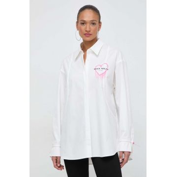 Miss Sixty camasa femei, culoarea bej, cu guler clasic, relaxed