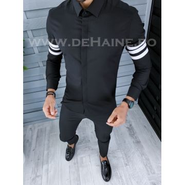 Camasa barbati neagra slim fit B2122 P20-5.2