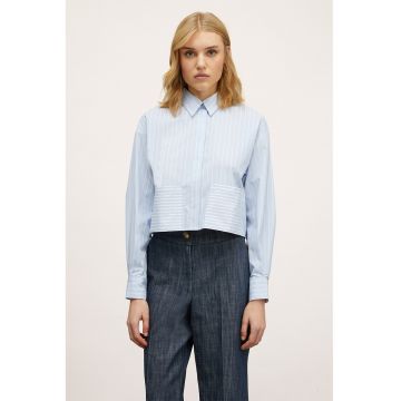 Camasa crop cu dungi