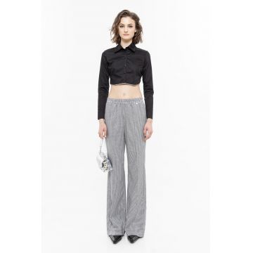 Camasa crop cu strasuri