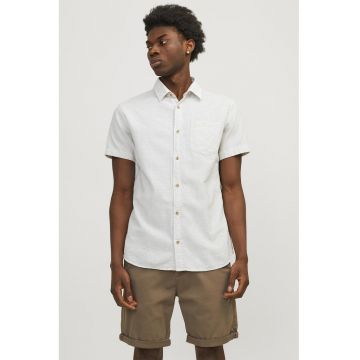 Camasa slim fit cu buzunar pe piept