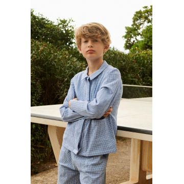Liewood camasa de bumbac pentru copii Kory Seersucker Check Shirt Liewood camasa de bumbac pentru copii Kory Seersucker Check Shirt