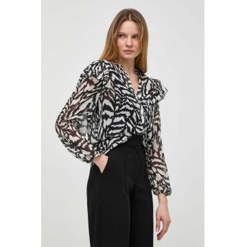 Morgan camasa femei, culoarea negru, regular