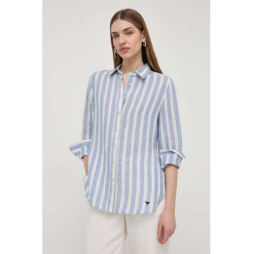Weekend Max Mara cămașă de in cu guler clasic, regular 2415110000000