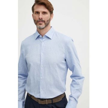 BOSS cămașă de in cu guler clasic, regular 50513661