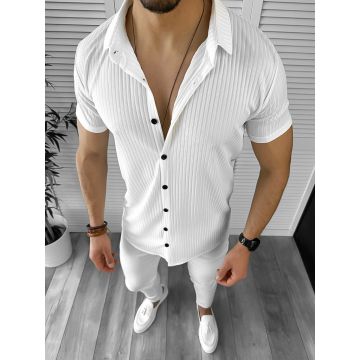 Camasa barbati casual alba 12489 P18-4.2