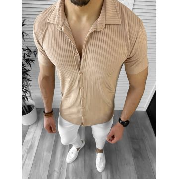 Camasa barbati casual bej 12476 O6-3.2