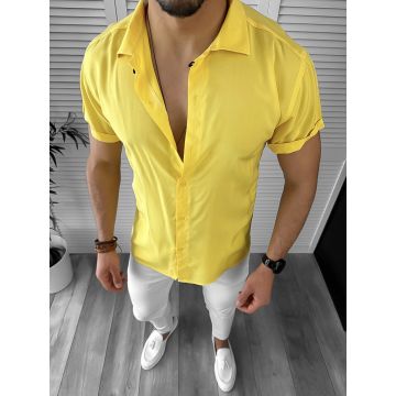 Camasa barbati casual galbena 12489 O3-3.3