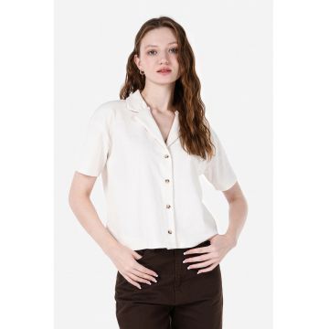 Camasa crop cu maneci scurte
