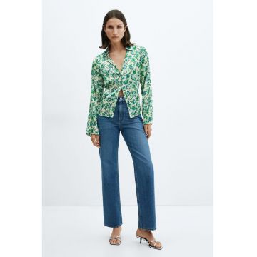 Camasa cu guler clasic si model floral