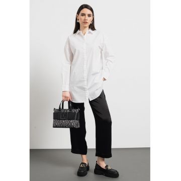 Camasa lunga cu model uni