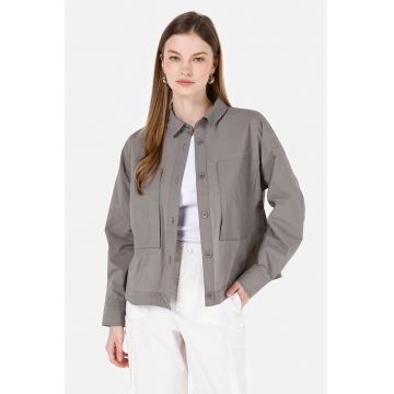 Camasa regular fit cu maneci cazute