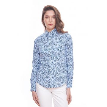 Camasa slim fit cu model floral