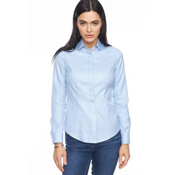 Camasa slim fit cu terminatie rotunjita