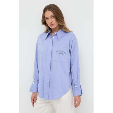 Elisabetta Franchi camasa din bumbac femei, cu guler clasic, regular, CA03441E2