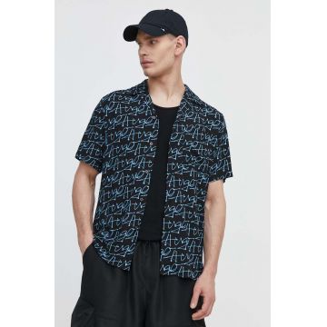 HUGO cămașă bărbați, culoarea negru, regular, 50515364