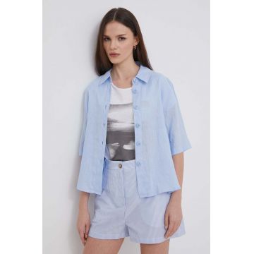United Colors of Benetton camasa de in cu guler clasic, regular