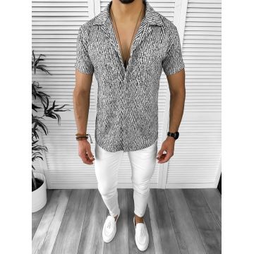 Camasa barbati casual gri 12522 42-4