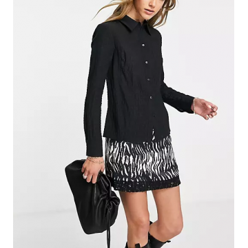 Camasa slim fit cu imprimeu
