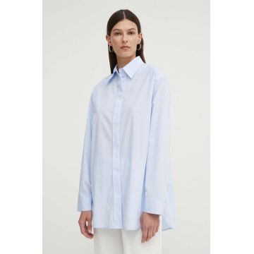 Day Birger et Mikkelsen camasa din bumbac Malou - Chambray femei, cu guler clasic, relaxed, DAY65243277