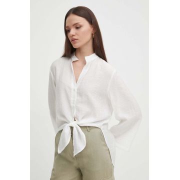 Sisley camasa femei, culoarea bej, relaxed
