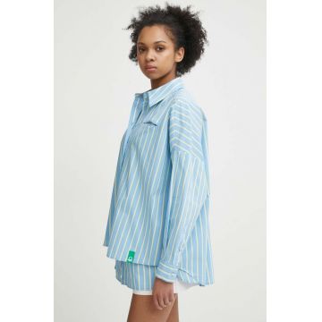 United Colors of Benetton camasa femei, cu guler clasic, relaxed
