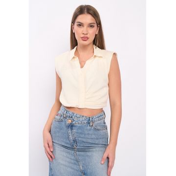 Camasa crop fara maneci